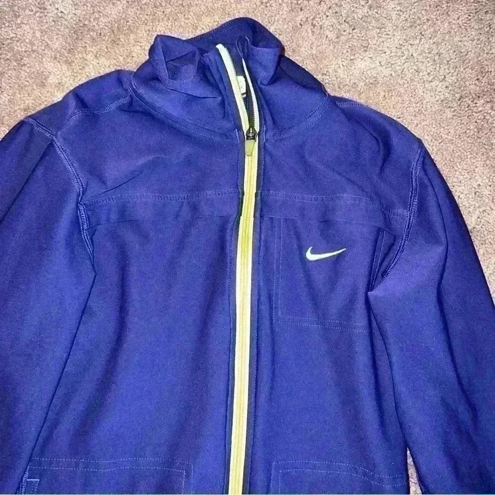 Womens Nike indigo blue Lightweight Jacket Size XS zipper vintage - Picture 2 of 5